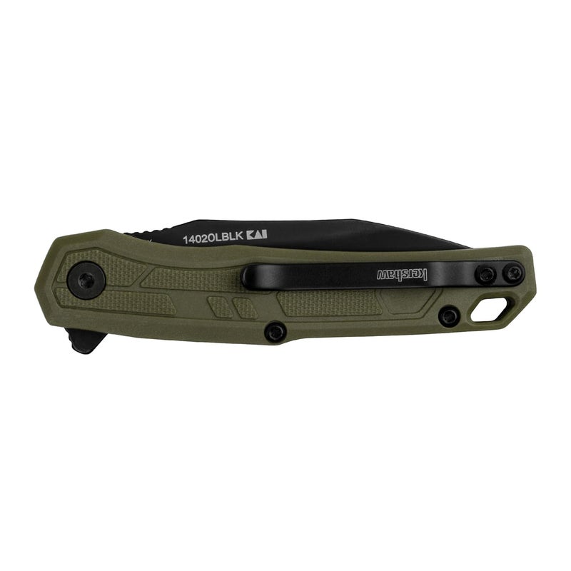 Kershaw Appa Folding Tactical Pocket Knife, Assisted Opening, 2.75 inch Blade and Olive Handle, Small, Lightweight Every Day Carry - Image 5